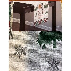 Holiday Style Tapestry Runner 23” X 68” Dining Kitchen Table Top Christmas Gift